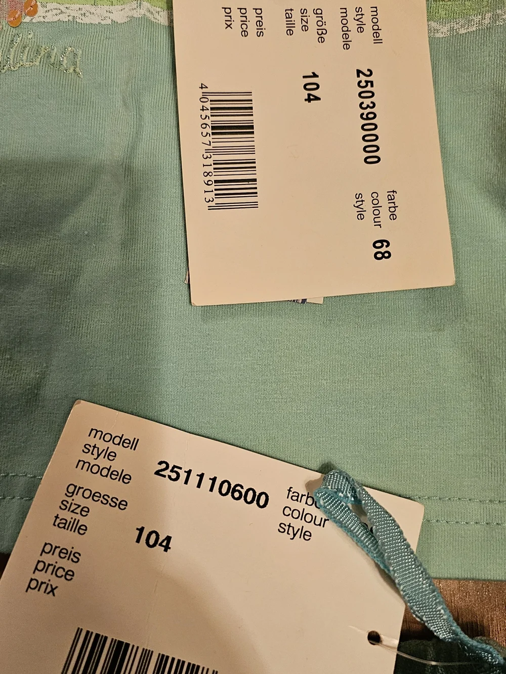 Pampolina Aqua & Mint Floral Shorts Set Toddler Girl 2 pc set. European boutique